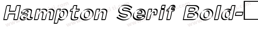 Hampton Serif Bold字体转换
